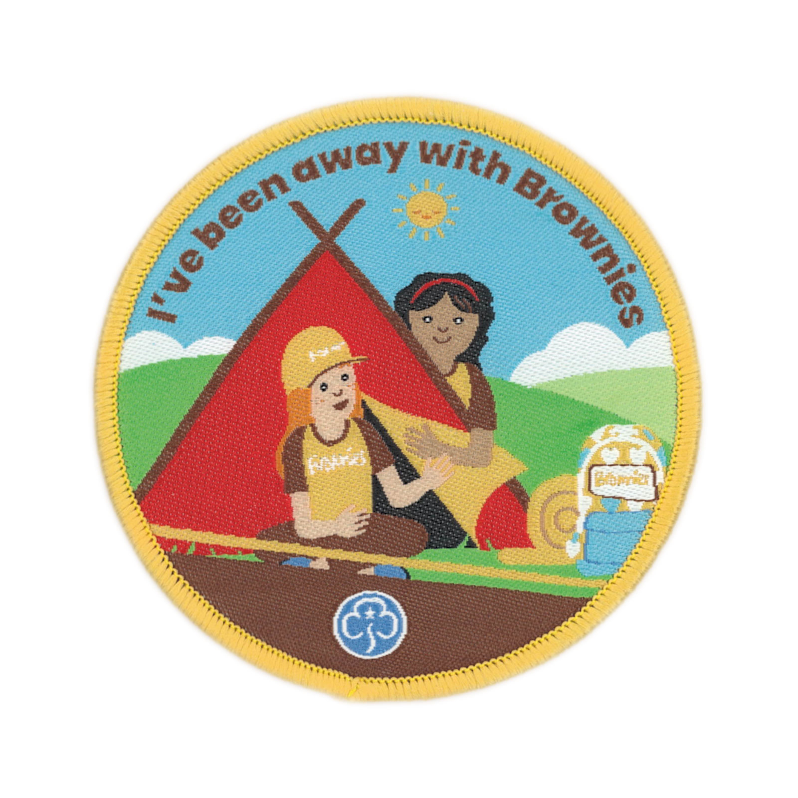 WELCOME TO BROWNIES CLOTH BADGE OFFICIAL BROWNIE UNIFORM NEW