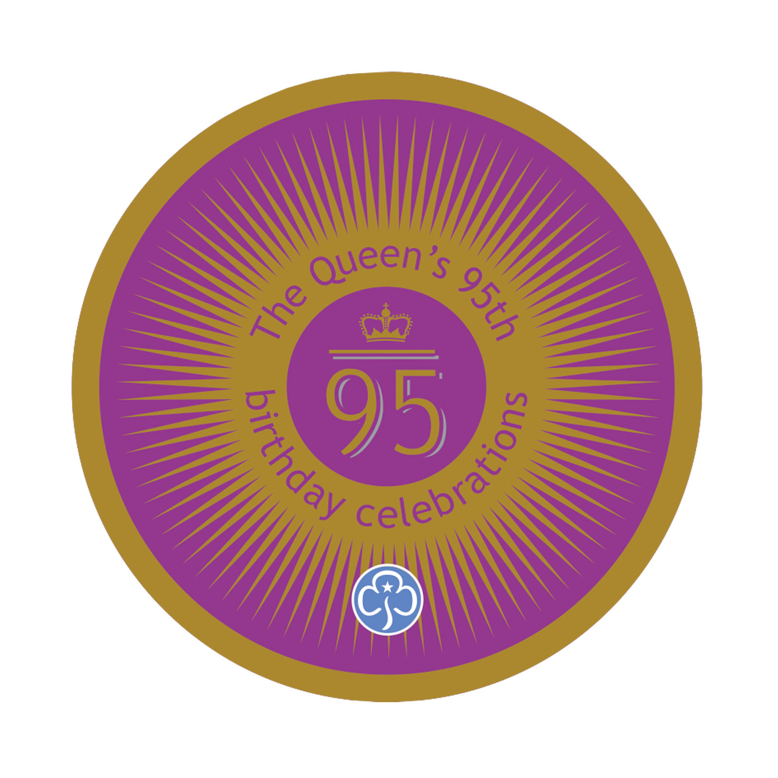 The Queen S 95th Birthday Celebrations Woven Badge Official Girlguiding Shop
